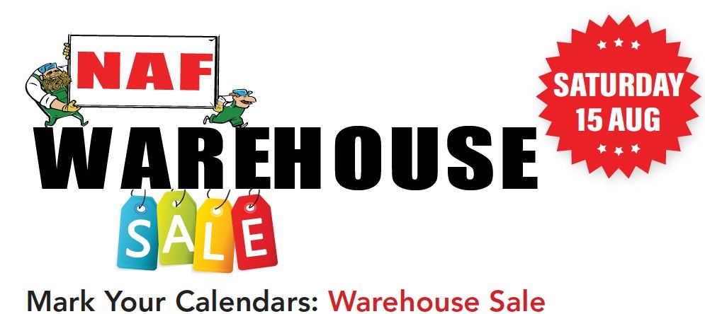 NAF Warehouse Sale