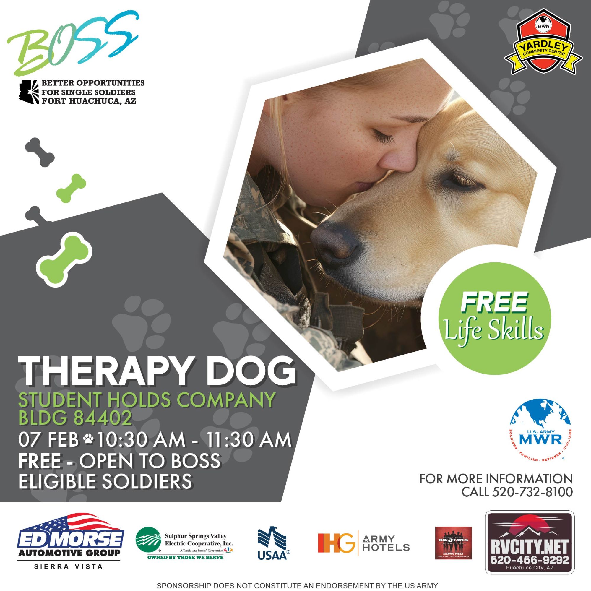 Life Skills Class Therapy Dog