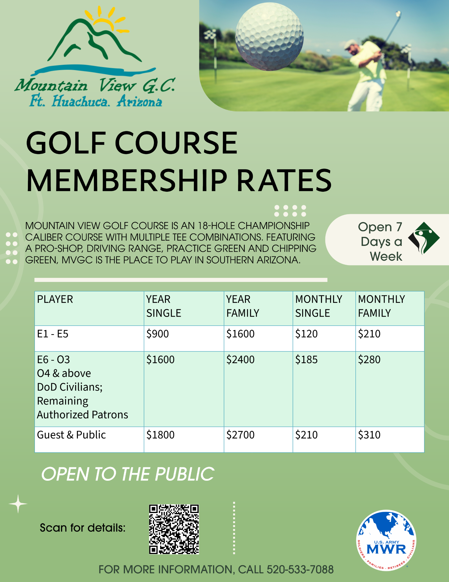 Golf Course Rates
