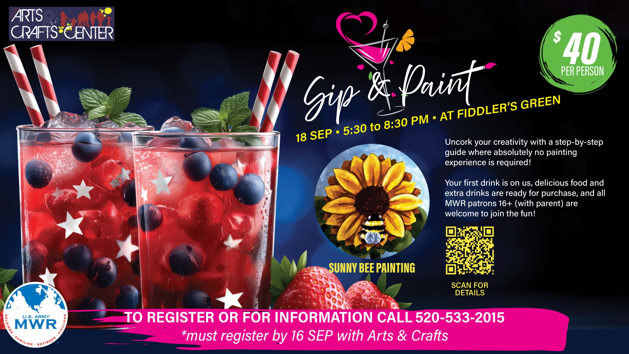 Sip & Paint Art Class