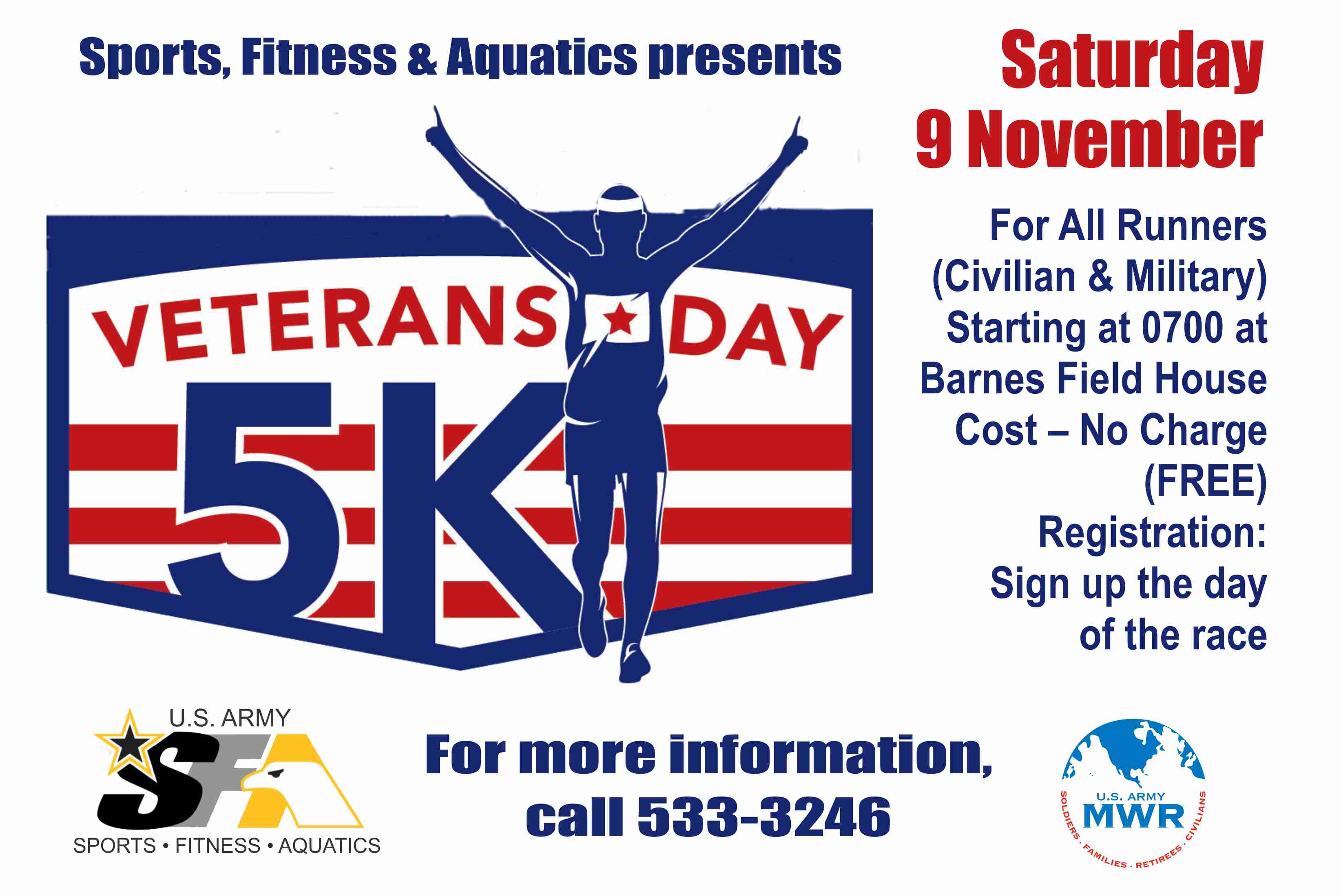 View Event VETERANS DAY RUN Ft. Huachuca US Army MWR