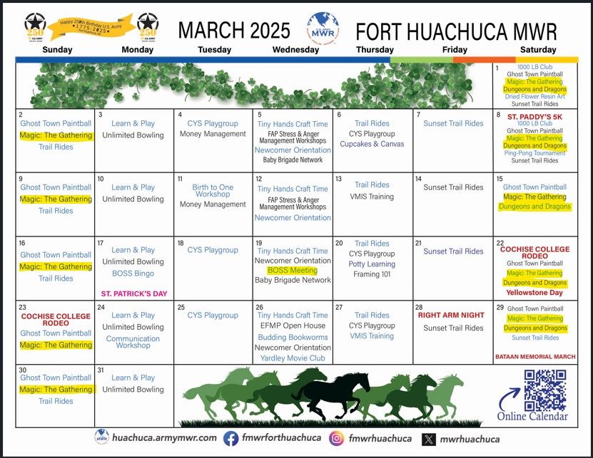 Upcoming March Events