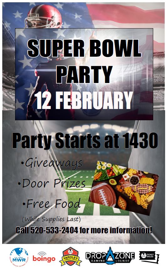 View Event :: Yardley Super Bowl Party :: Ft. Huachuca :: US Army MWR